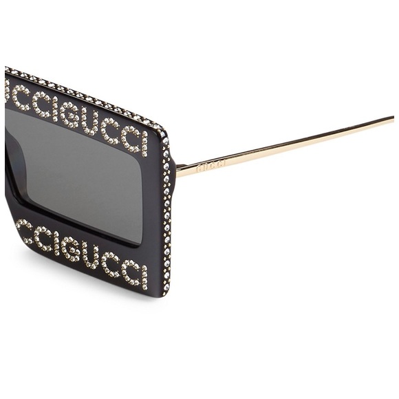 Gucci embellished rectangular sunglasses - Picture 12 of 13